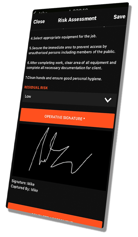 digital forms job management