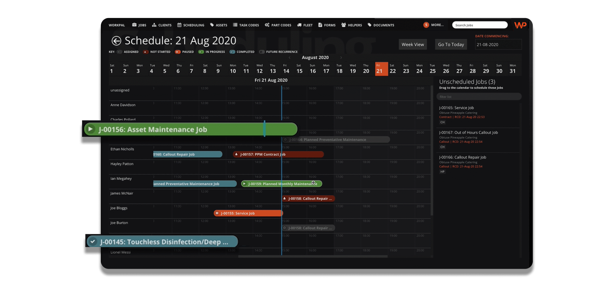 Job Scheduling - WorkPal | Job management software